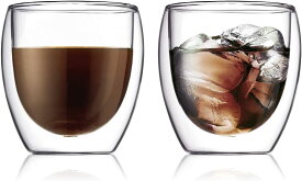 【BODUM】 ボダム PAVINA パヴィーナ ダブルウォール グラス 250ml 2個セット 【正規品】 4558-10J グラス タンブラー コップ コーヒーカップ お酒 ウイスキー 保温 保冷 食器 北欧 バレンタイン ギフト プレゼント