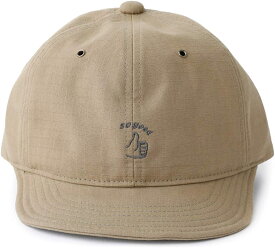 [ベーシクエンチ] Basiquenti（ショートつば）アンパイヤキャップ Field Hand Sign Ball Cap レディース メンズ フリーサイズ 帽子 ショートつば つば短 調節可能 アジャスター アウトドア フェス (ベージュ)