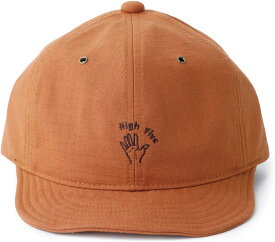 [ベーシクエンチ] Basiquenti（ショートつば）アンパイヤキャップ Field Hand Sign Ball Cap レディース メンズ フリーサイズ 帽子 ショートつば つば短 調節可能 アジャスター アウトドア フェス (オレンジ)