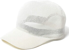 [ベーシクエンチ] Basiquenti Solid Thermo Cap キャップ 帽子 通気性 レディース メンズ　メッシュ 涼しい 熱中症 キャンプ BBQ 海 プール（アイボリー）