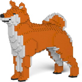 【JEKCA】 ジェッカ ブロック （柴犬） 01S-M01 立体パズル 組立パズル 犬の模型 大人向け ブロック玩具 ペット 置き物 動物 インテリア