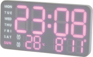 SLOWER |v uv fW^ LED  fJ CeA t C j A[ Xk[Y@\ ₷  ȃGl  USB drΉ ڊo܂v PINK / WHITE LED CLOCK Cielo 
