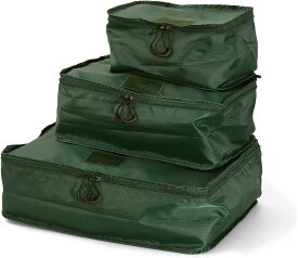 nahe ネーエ トラベルパッキングバッグ 3pack 旅行 便利グッズ 収納 トラベルポーチ セット 衣類 下着 パッキング バッグ コンパクト 収納ケース おしゃれ 洗濯ネット付き 背面ポケット グリーン