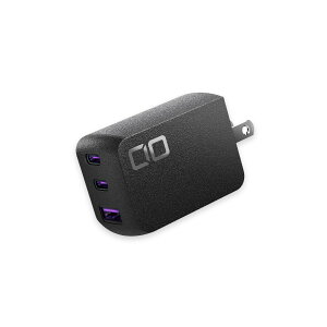 CIO NovaPort TRIO II 65W 2C1A PD USB-C×2+USB-A×1 �}���[�d�� �u���b�N �M�t�g�Ώ�