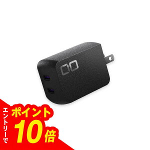 �y�G���g���[�Ń|�C���g10�{�zCIO NovaPort DUO II 65W PD USB-C×2 �}���[�d�� �u���b�N �M�t�g�Ώ�