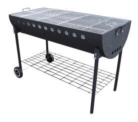 尾上製作所(ONOE) ドラム缶コンロ1200 DR-1663 焚き火台 キャンプ用品 バーベキュー コンロ グリル BBQ 七輪 ブラック 大型
