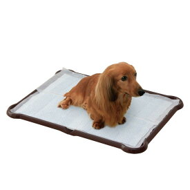【10/14 20時〜★お買い物マラソン★P最大47.5倍】アイリスオーヤマ 犬 トイレ シーツぴたっとトレー ワイド ブラウン P-SPTW
