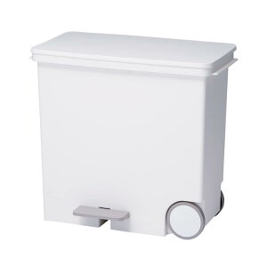 【10/27 9:59迄|お買い物マラソン|当店ポイント5倍】ライクイット(like-it) ペダル式ゴミ箱 オルア25 ワイド ヨコ型 分別ペダルペール ホワイト 25L 日本製 LBD-11 フタ付きゴミ箱 スリム 分別 棚