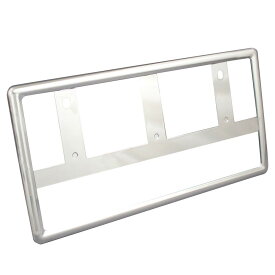 【楽天スーパーSALE★P最大47.5倍】槌屋ヤック(Tsuchiya Yac) 車内用品 ナンバーフレーム REFIND FRAME メッキ シルバー PF-275