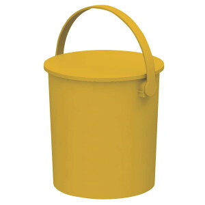 JEJアステージ 座れるバケツ フェルマー 限定カラー イエ ロー 15L 日本製 インテリア雑貨 おもちゃ収納 アウトドア 耐荷重150kg 幅31×奥行30.5×高さ30.3cm
