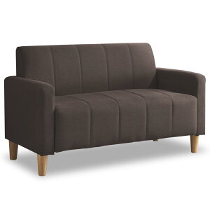 アイリスプラザ ソファ 2人掛け 幅113cm 高さ12cm ロボット掃除機も通れる かんたん組立 1人用にも コーヒーブラウン FBS-2P