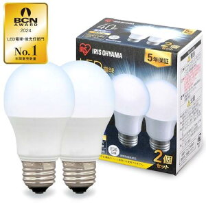 �yE26�z�A�C���X�I�[���} LED�d�� 40W�`���� �����F �������a26mm �L�z�� 2�p�b�N �����Ή� LDA4D-G-4T62P