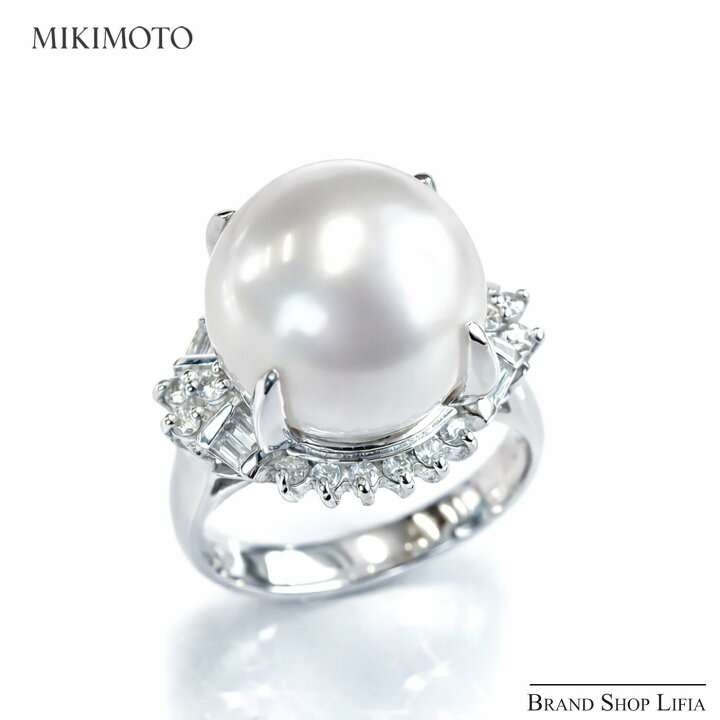 楽天市場】ミキモト MIKIMOTO リング パールリング 12mm プラチナ 