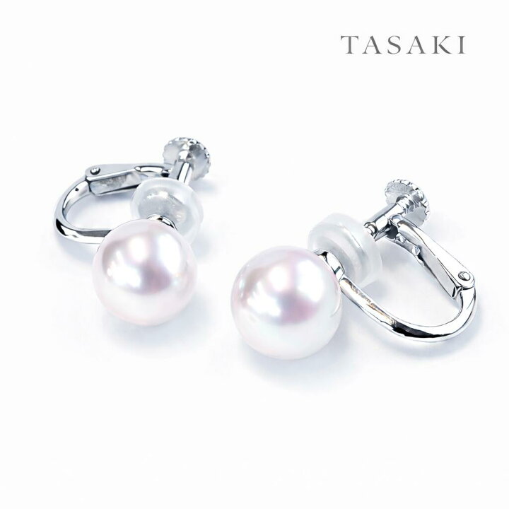 楽天市場】TASAKI タサキ イヤリング あこや真珠 イヤリング 7.5mm 