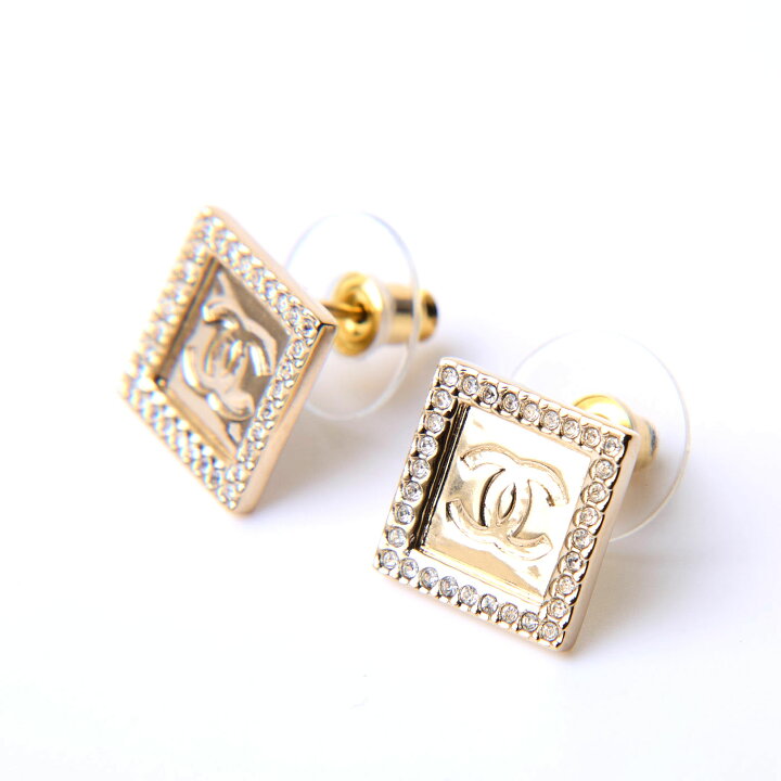 楽天市場】シャネル CHANEL ピアス ココマーク CCロゴ スクエア B25P 