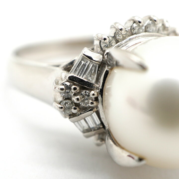 楽天市場】【中古】MIKIMOTO ミキモト パール ダイヤ プラチナ リング 