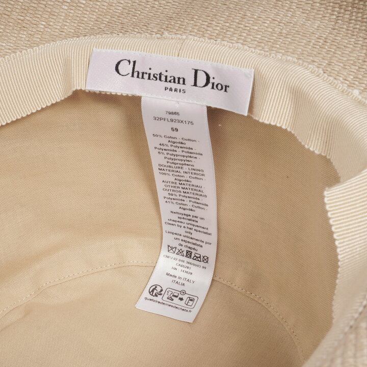 楽天市場】【極美品】ディオール Dior D－Bobby ボブハット 帽子 #59  