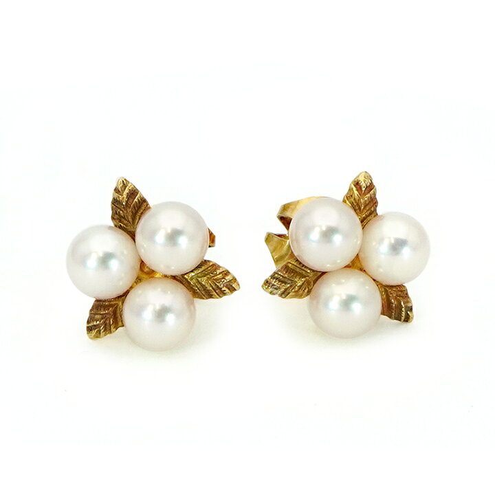 楽天市場】【中古】MIKIMOTO ミキモト 御木本 パール ピアス 4.6mm珠 