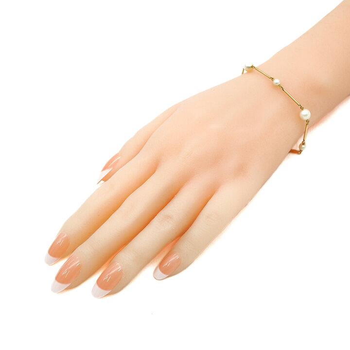 楽天市場】MIKIMOTO ミキモト ブレスレット K14YG 本真珠 4.1〜6.5mm珠 