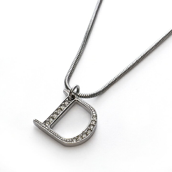 ✨Dior✨ディオール✨CDロゴ✨ラインストーン✨シルバー✨ネックレス✨ 極 