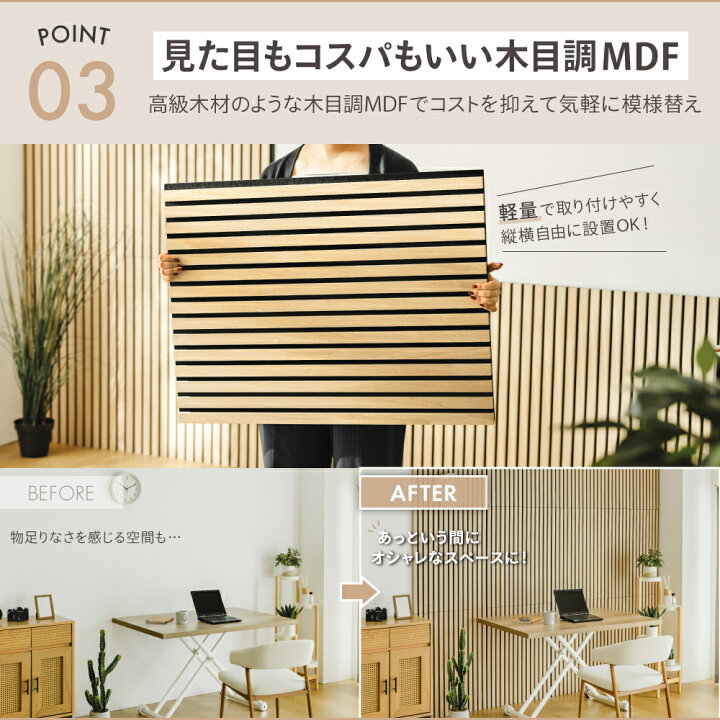 楽天市場】吸音パネル 高さ80cm 幅 60cm 奥行 2cm 3枚組 騒音対策 防音 
