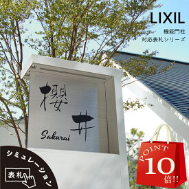 【 4/24～29 P10倍 】 リクシル LIXIL アクシィ1型 専用サイズ 改良版 表札 おしゃれ 戸建て 戸建 切り文字 ステンレス シンプル 機能門柱 表札 アクリル ポスト 一体型 二世帯 門柱 表札 かわいい おしゃれ オシャレ