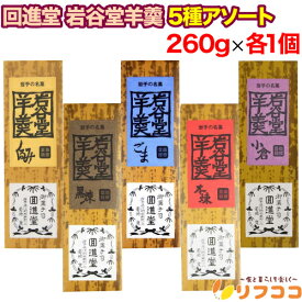 回進堂 岩谷堂羊羹 新中型 5種アソート くるみ ごま 小倉 黒練 本煉 1個260g 各1個ずつ 計5個セット お茶菓子 和スイーツ 贈り物 ギフト プレゼントに 福袋 回進堂名菓 送料無料