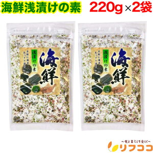 【回数制限無しのレビュー書いて10%OFFクーポン配布中♪】海鮮浅漬けの素 220g×2袋セット 国産 海鮮 浅漬けの素 お漬け物 漬け塩 昆布 するめ 天日塩 調味料 万能 大根 漬物 塩 きゅうり ナス