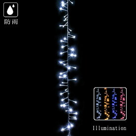 業務用 イルミネーション ストレートライト クリスマス 屋外 防雨 連結可能 100球 拡散型 プレンティ LED ストリングライト