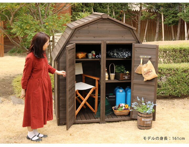楽天市場 ギャンブレル ルーフ 木製収納庫 物置 倉庫 収納庫 天然木 木製 庭 物入れ おしゃれ 大型 北欧 ナチュラル ガーデニング キャンプ スポーツ 屋外 家具 三角屋根 木製収納庫 Diy 物置小屋 キット 棚 北欧調 ガーデン Diyインテリアのお店 Colorspro