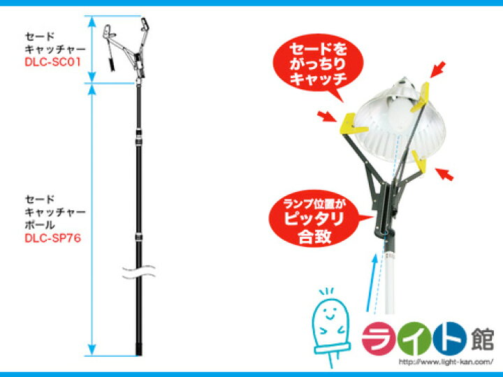 楽天市場】天井照明器具取替え工具 ジェフコム セードキャッチャー 