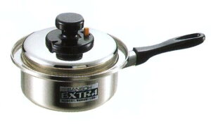 【日本製】エクストラ 片手鍋 18cm キッチン用品・食器・調理器具 鍋・フライパン 片手鍋 〜20cm IH/ガス両方対応 霜龍器物 シモリュウ 燕三条