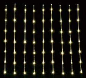 LEDスティックライト63球/(9本:7球)9.4m[発光色:(ゴールド)or(白)]