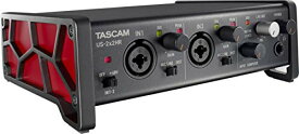 TASCAM(タスカム) US-2X2HR 2Mic, 2IN/2OUT 24bit/192kHzハイレゾ USBオーディオ/MIDIインターフェース Youtube 音楽制作 生配信 DTM