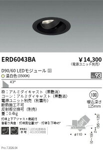 �y15,000�~�`�����������z�����Ɩ� DUAL�@���j�o�[�T��DL�@D90�^D60�@3500K�@���L ERD6043BA (���k�C�����ꗣ��������)