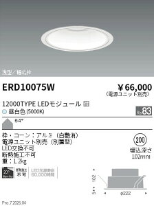 �y15,000�~�`�����������z�����Ɩ� �x�[�X�_�E�����C�g�^12000�^�C�v�^5000K ERD10075W (���k�C�����ꗣ��������)