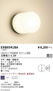 【15,000円〜送料無料※】遠藤照明 アウトドアブラケット/Φ140/黒/E17×1 ERB6541BA (※北海道・沖縄・離島を除く)