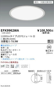 �y15,000�~�`�����������z�����Ɩ� �t���b�g�����p�l���@11000lm�^�C�v�@5000K�@Fit EFK9962WA (���k�C���E����E����������)