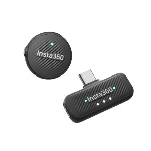 Insta360 Mic Air (1 TX + 1 RX) �s���}�C�N ���C�����X�}�C�N �m�C�Y�L�����Z�����O���� ���y�� 10���Ԏg�p ���B