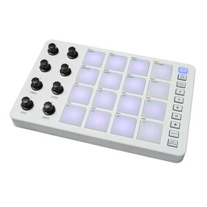 Btuty MIDI�R���g���[���[ �X�g���C�N�p�b�h RGB�o�b�N���C�g MIDI�L�[�{�[�h BT�ڑ� �჌�C�e���V�[ 3.5mm�o�̓C���^�[�t