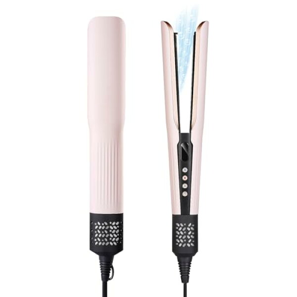 KEYNICE ドライヤー ストレート ヘアアイロン 2in1 【濡れ髪からストレートへ】 11万回転/分 大風量 速乾 1秒速暖 4段階温風