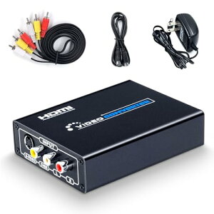 ELEVIEW �R���|�W�b�g/S�[�q to HDMI �ϊ��� 1080p�Ή� Composite 3RCA AV/S-Video �R���o�[�^�[