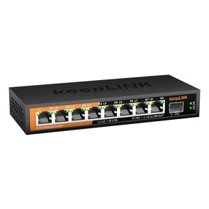 keepLiNK 8�|�[�g2.5Gbps�X�C�b�`���O�n�u 10GbE SFP+�|�[�g1��� ����➑� �t�@�����X �É� �ݒ�s�v �Ǌ|���\