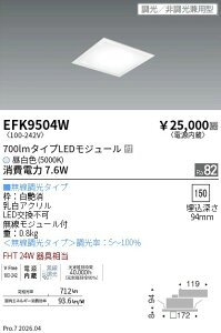 EFK9504W�@�t���b�g�����p�l���@700lm�^�C�v�@5000K�@Fit�@ENDO �����Ɩ� �G���h�E �y3980�~�ȏ�(�ō�)�ő��������z
