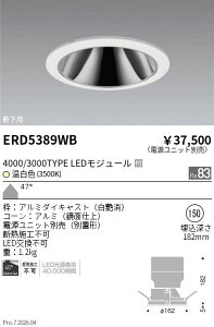 ERD5389WB�@�����p�O���A���X�x�[�X 4000�E3000�^�C�v 3500K�@ENDO �����Ɩ� �G���h�E �y3980�~�ȏ�(�ō�)�ő��������z