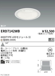 ERD7142WB�@8000TYPE_Rs40_��ʔ�_��200_3000K�@ENDO �����Ɩ� �G���h�E �y3980�~�ȏ�(�ō�)�ő��������z