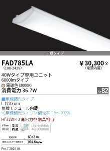 FAD785LA�@SOLID 40Wx2�� 6000lm ���� 3000K�@ENDO �����Ɩ� �G���h�E �y3980�~�ȏ�(�ō�)�ő��������z