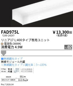 FAD975L�@�P�F_���j�A17_�d������_���������@L400�@3000K�@ENDO �����Ɩ� �G���h�E �y3980�~�ȏ�(�ō�)�ő��������z