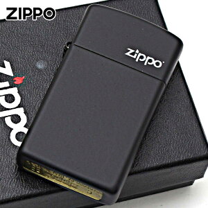 Zippo �W�b�|���C�^�[ �X���� �u���b�N �}�b�g �W�b�| ���S SLIM Black Matte Zippo Logo 1618ZL ���[���֐�p���i