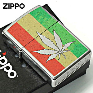 Zippo Wb|C^[ }t@i Marijuana Leaf Series Rasta Leaf Z207-112482 [֐pi